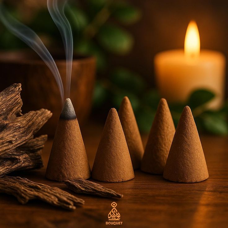 Bouquet Oud Agarwood Bliss Incense Cones – Pure Oud Fragrance with Exotic Arabic Notes & Long Lasting Stability for Aromatic Elegance